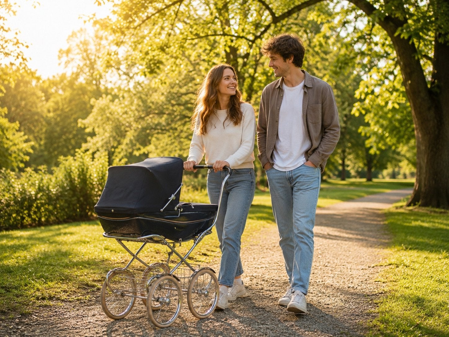 Vintage kinderwagen, klassiek model, Gebruikt, Nb, Nb, Ophalen