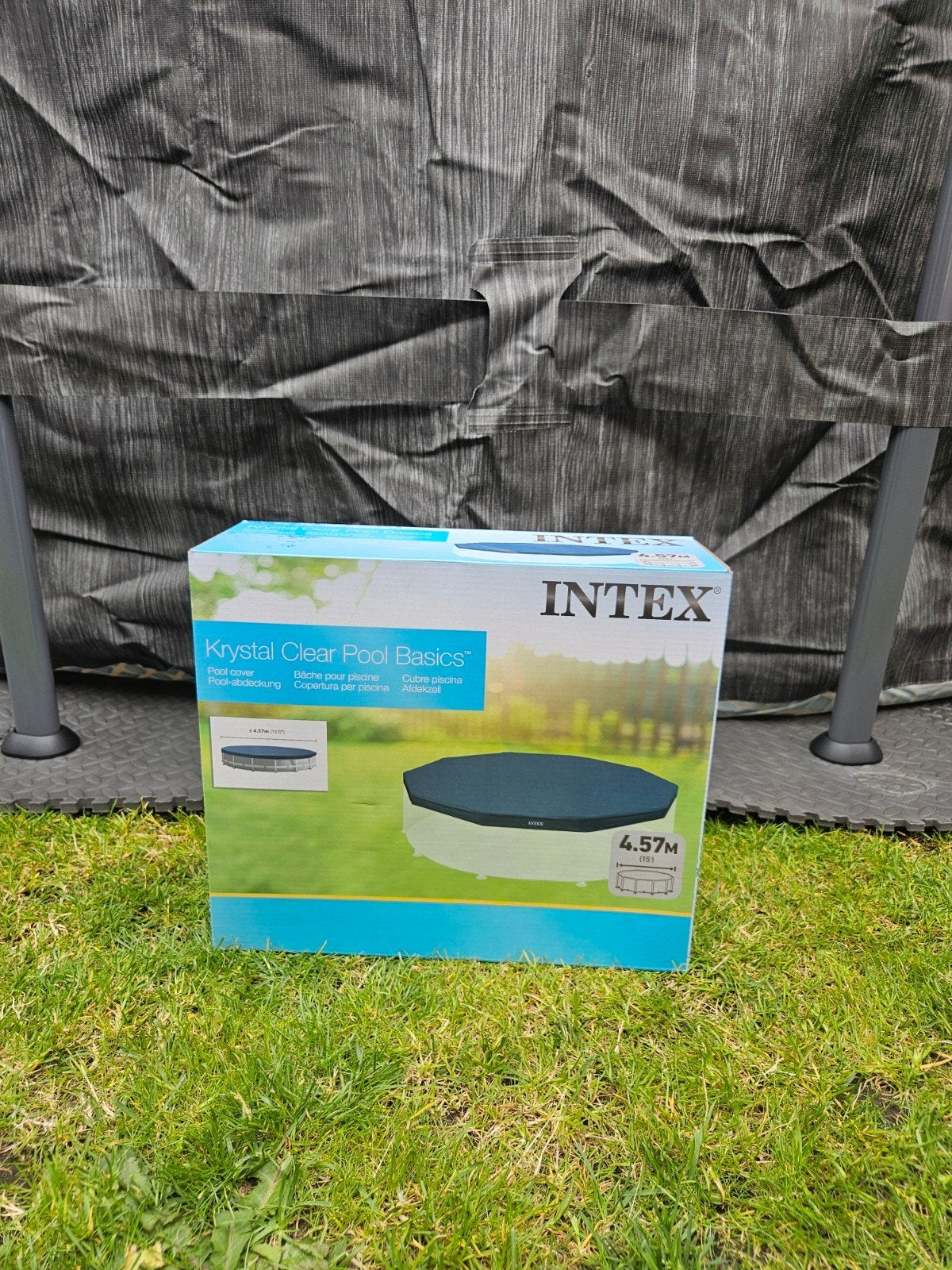 Nieuw Intex afdekzeil voor rond zwembad 4.57M, Ophalen of Verzenden, Nieuw, Afdekzeil