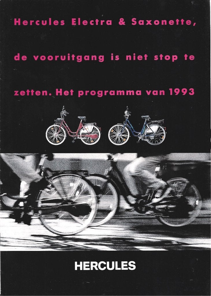 Hercules Electra Saxonette fietsen brochure (8049z), Verzenden, Zo goed als nieuw