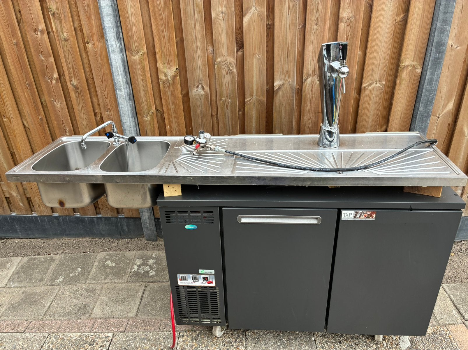 Serrco sfk-8 thuistap biertap lekblad jupiler tapzuil set, Witgoed en Apparatuur, Thuistaps, Ophalen, Overige merken