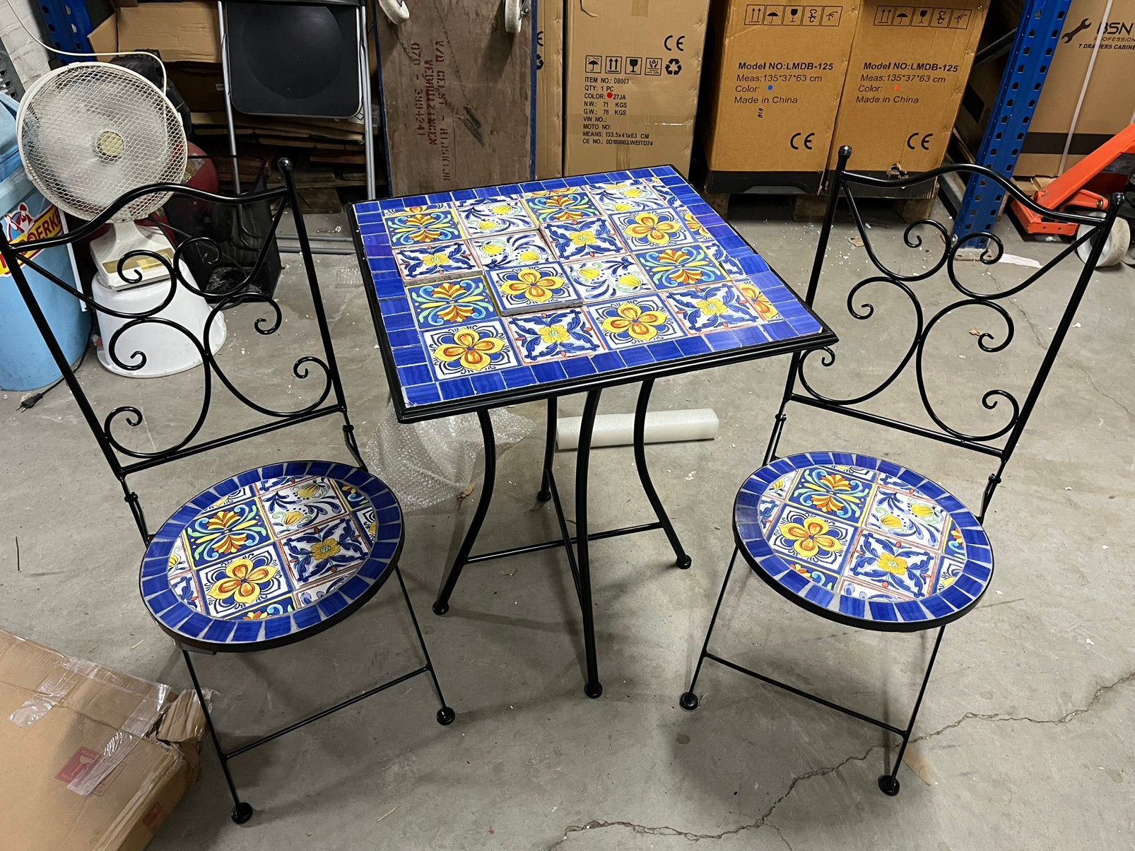 Axi camilla bistro set, Nieuw, tegeltjes tafelblad los !, Ophalen, Overige materialen, ., Nieuw