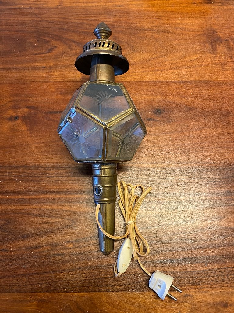 Koperen koetslamp, Antiek en Kunst, Antiek | Lampen, Ophalen of Verzenden