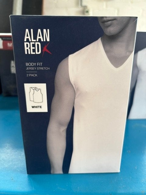 Partij Alanred mouwloze shirts wit, Wit, Nieuw, Overige maten, Ophalen of Verzenden