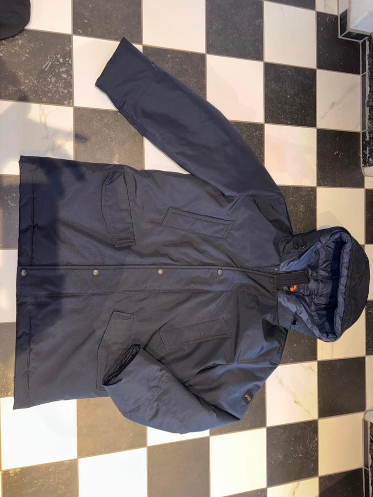 Boss Osiass Heren Parka Winterjas Maat 52, Ophalen of Verzenden, Zo goed als nieuw, Maat 52/54 (L), Blauw