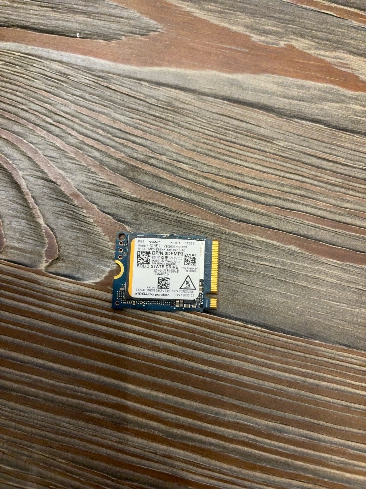 Kioxia (Toshiba) NVMe SSD 512GB M.2 2230 PCIe Gen4 x4, Computers en Software, Harde schijven, Intern, SSD, Ophalen of Verzenden
