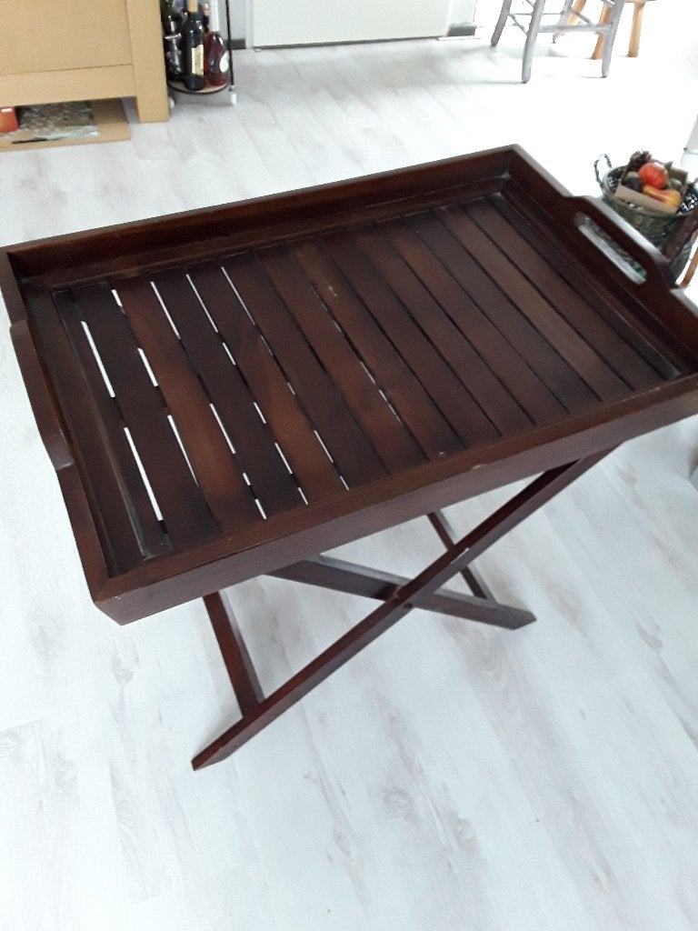 Mooie Buttler tray, Ophalen, Gebruikt, Rechthoekig, Hout