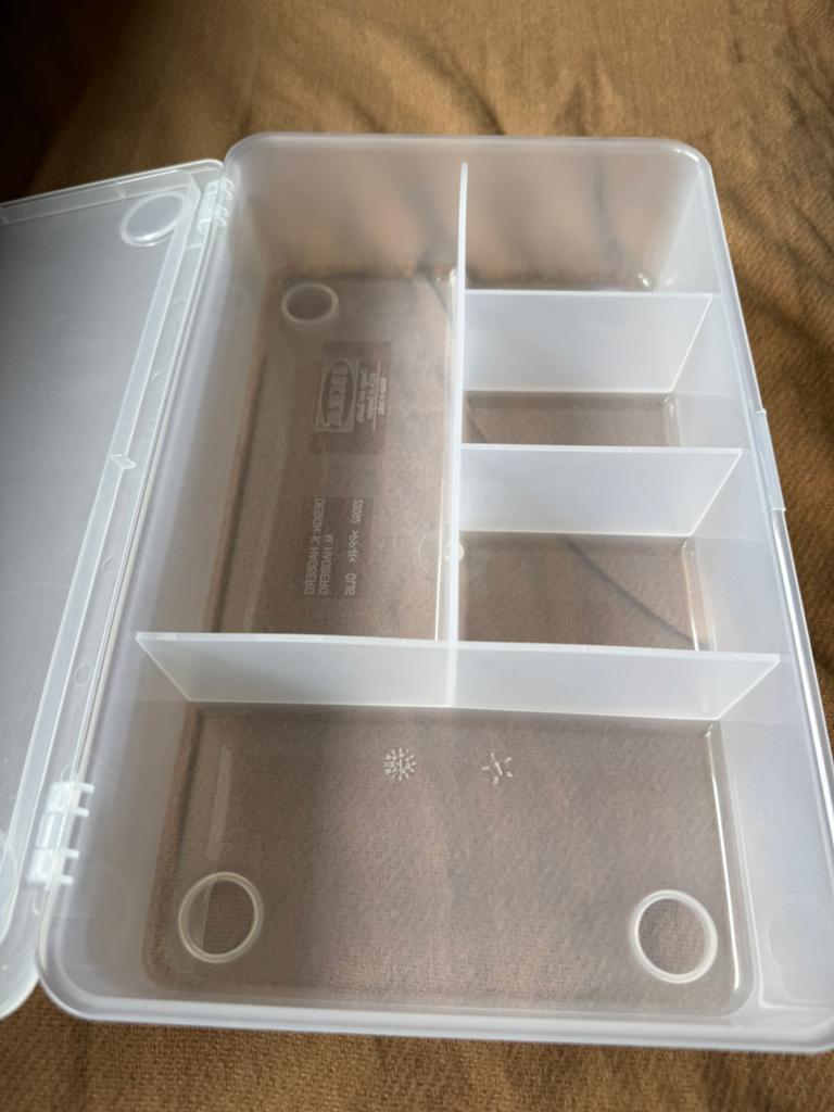 Ikea opberg bak doos met vakjes, Huis en Inrichting, Ophalen of Verzenden, Nieuw, Kunststof