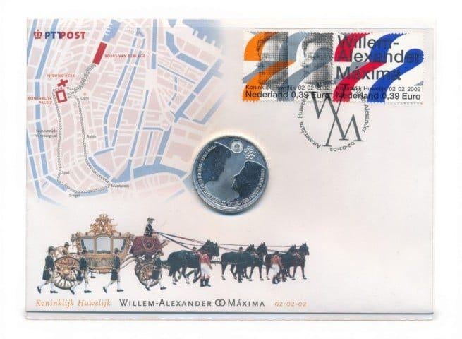 Nederland Zilveren 10 euromunt Huwelijk Willem-Alexander & M