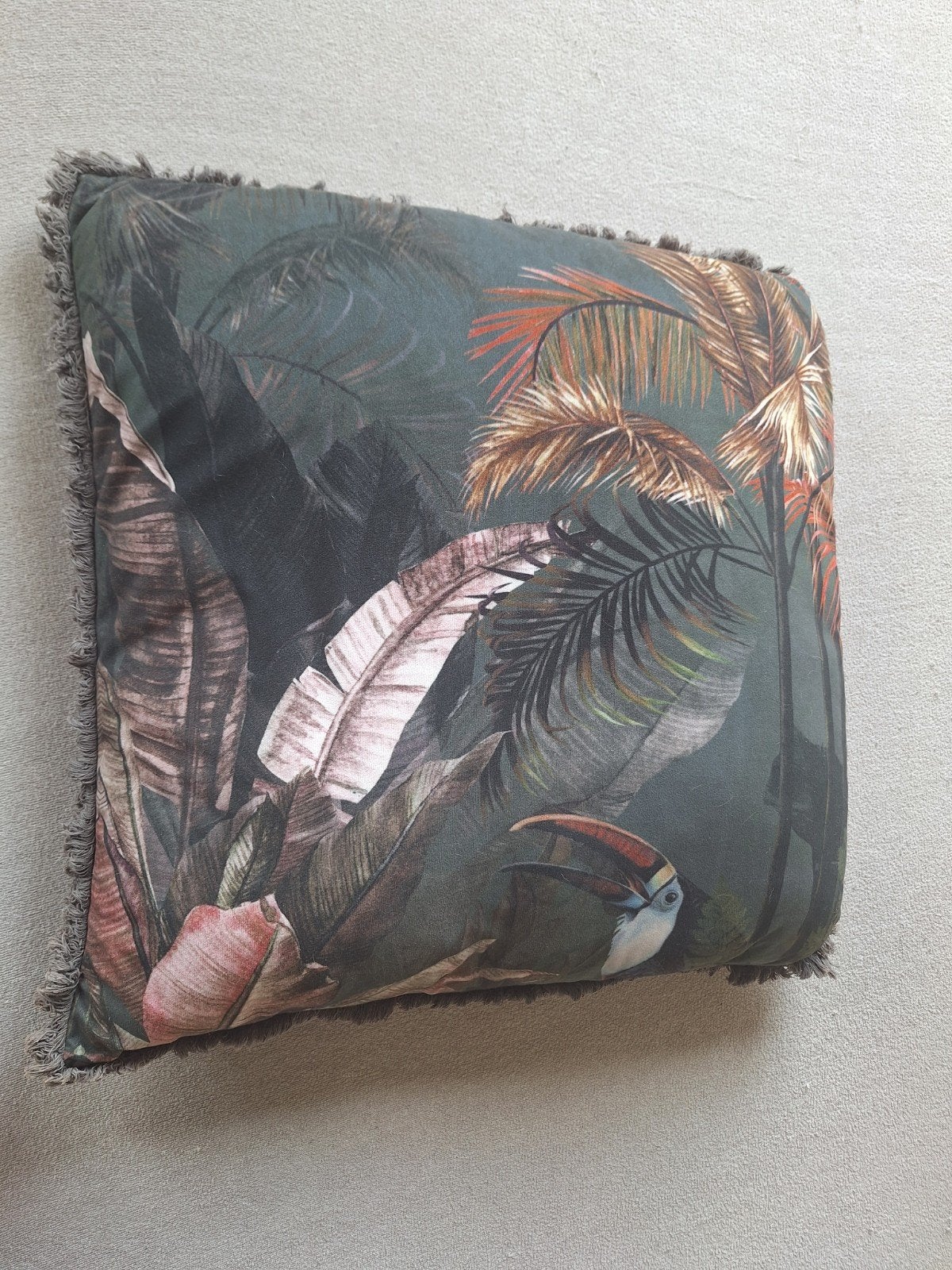 Groot Sierkussen 60 bij 60, Huis en Inrichting, Woonaccessoires | Kussens, Ophalen of Verzenden, Zo goed als nieuw, Vierkant