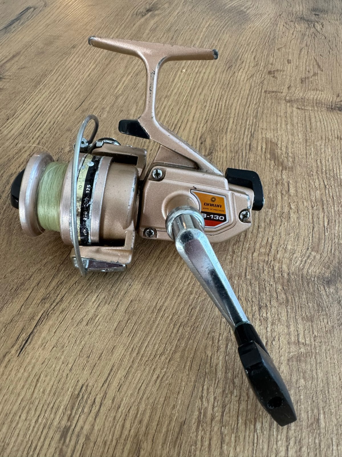 Vintage Daiwa B-130 Vismolen - Gebruikt, Ophalen of Verzenden, Gebruikt, Molen