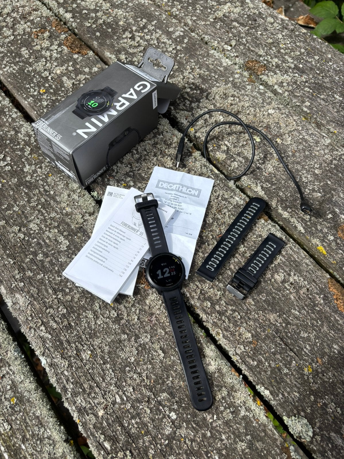 GARMIN Forerunner 55, Gebruikt, Verzenden, Zwart, Garmin forerunner
