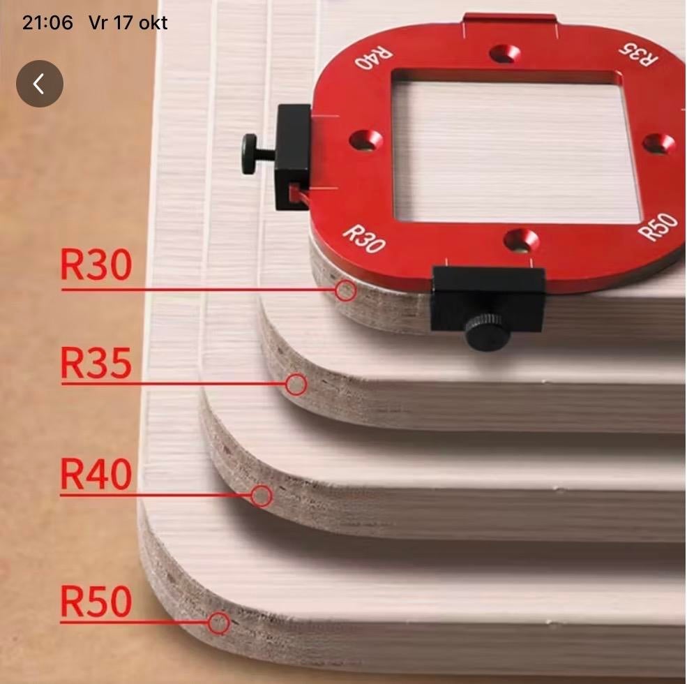 Radius Freesmal R30-R50 voor Houtbewerking, Verzenden, Nieuw