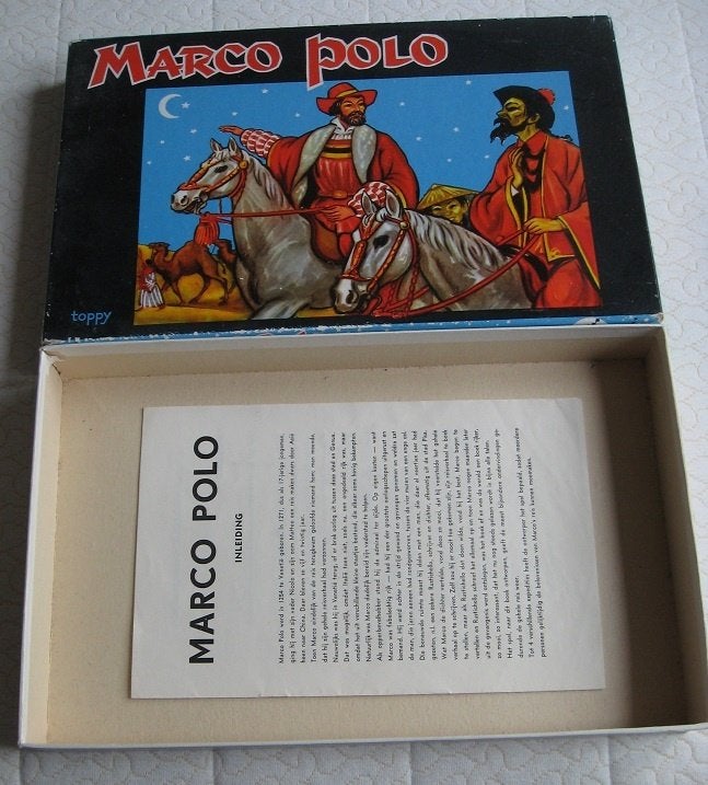 onderdelen oud bordspel Marco Polo (zeldzaam) van Toppy, Ophalen of Verzenden, Gebruikt