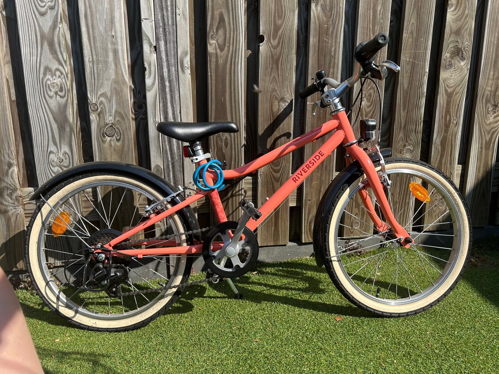 Btwin Riverside 20 inch meisjesfiets, Ophalen, Terugtraprem, Gebruikt, Versnellingen