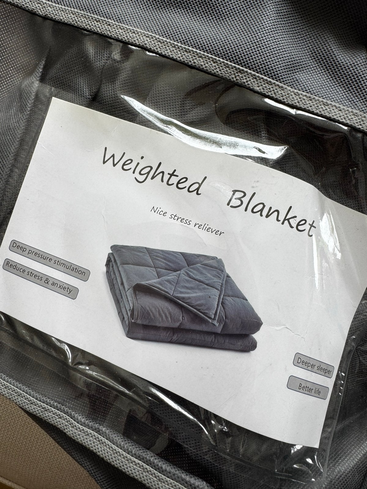 Verzwaringsdeken - Weighted Blanket - 10.6 kg, Overige maten, Ophalen of Verzenden, Overige merken, Polyester