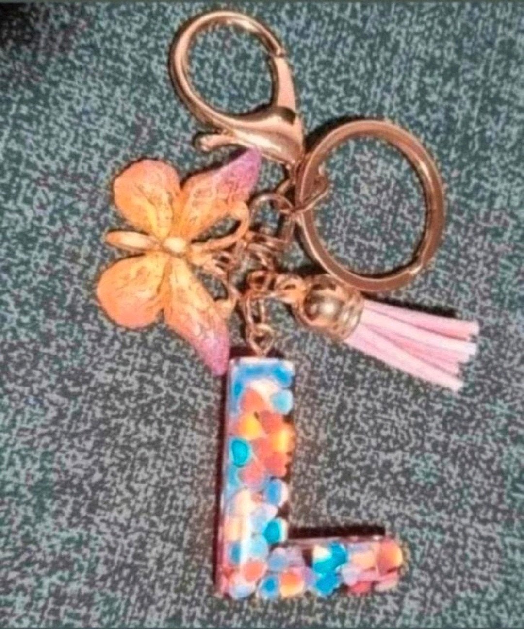 Nieuwe Alfabet Sleutelhanger Letter L met Vlinder, Ophalen of Verzenden, Nieuw, Overige typen