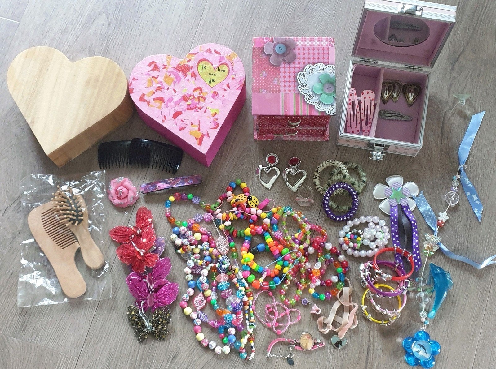 sieraden doosjes met inhoud, Ophalen
