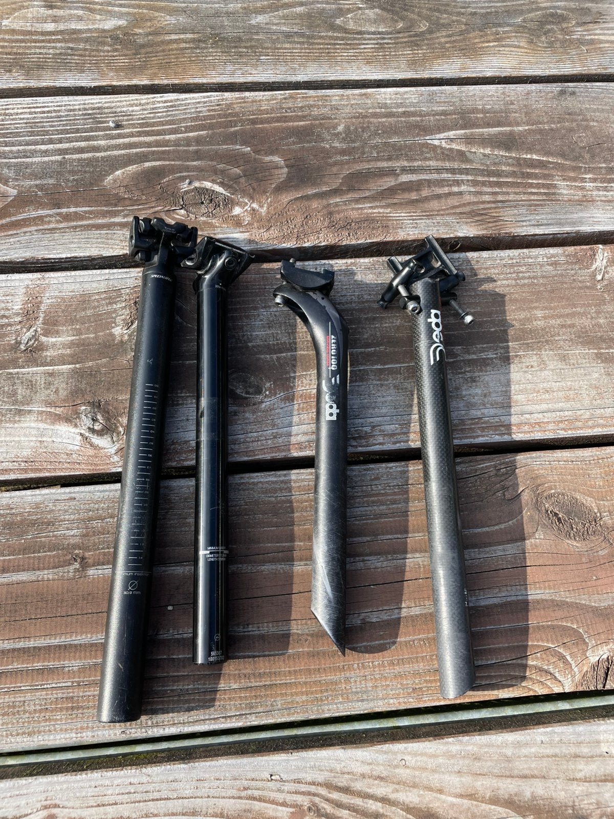 Zadelpen carbon, Fietsen en Brommers, Fietsonderdelen, Ophalen of Verzenden, Gebruikt