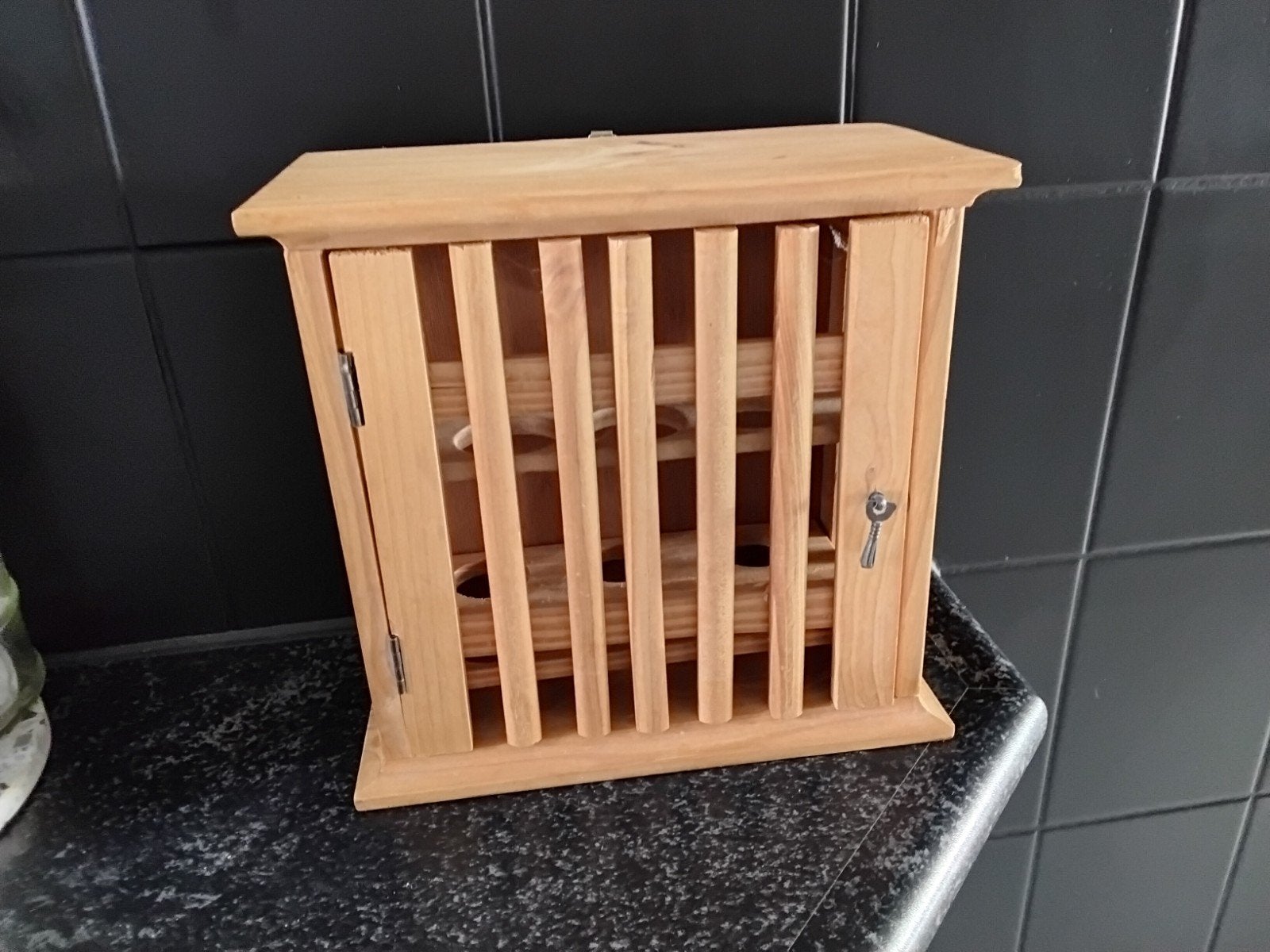 Mooi houten ei kastje eieren kastje voor 12 eieren, Ophalen