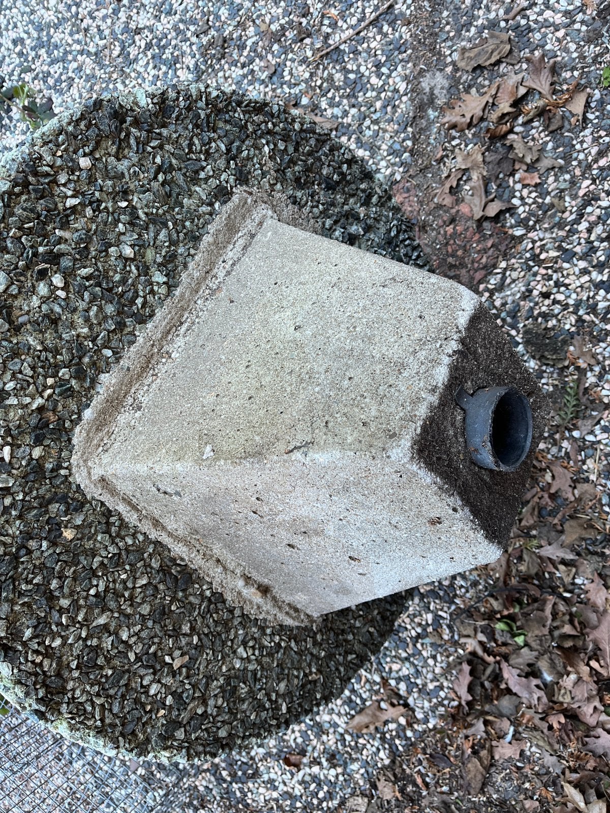 Betonnen parasolvoet, Ophalen, Gebruikt, Minder dan 1 meter, Parasolvoet