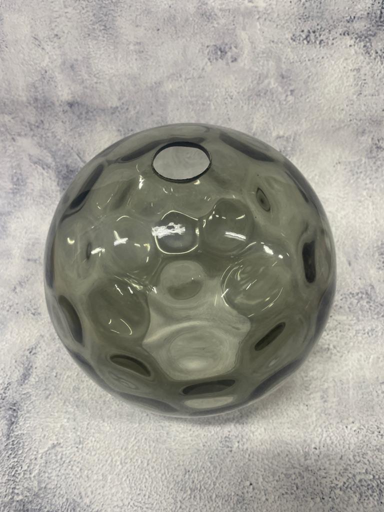 Made Ilaria Hanglamp Glazen Bol Smoke 20 cm, Ophalen of Verzenden, Nieuw, Glas, Minder dan 50 cm