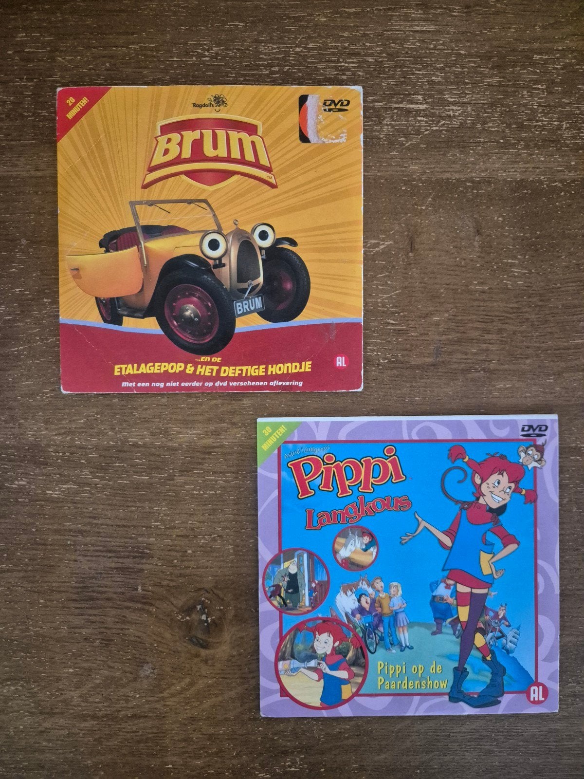 Brum & Pippi Langkous DVD's - Kinderfilms, Cd's en Dvd's, Dvd's | Kinderen en Jeugd, Alle leeftijden, Ophalen of Verzenden, Avontuur