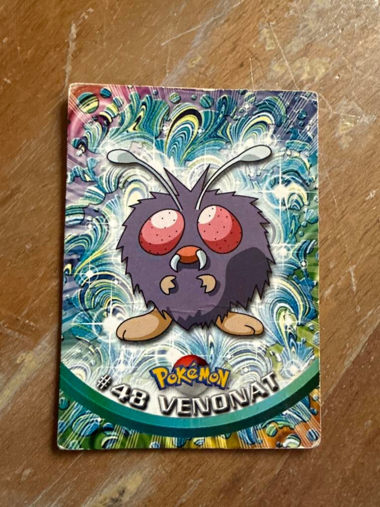 Pokémon Venonat #48 TV Animation Edition Kaart, Ophalen of Verzenden, Gebruikt, Losse kaart