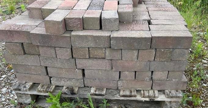 Gebakken Klinkers 25m2, 20x8x6,5, €12 per m2, Ophalen, Keramiek, Klinkers, Zo goed als nieuw