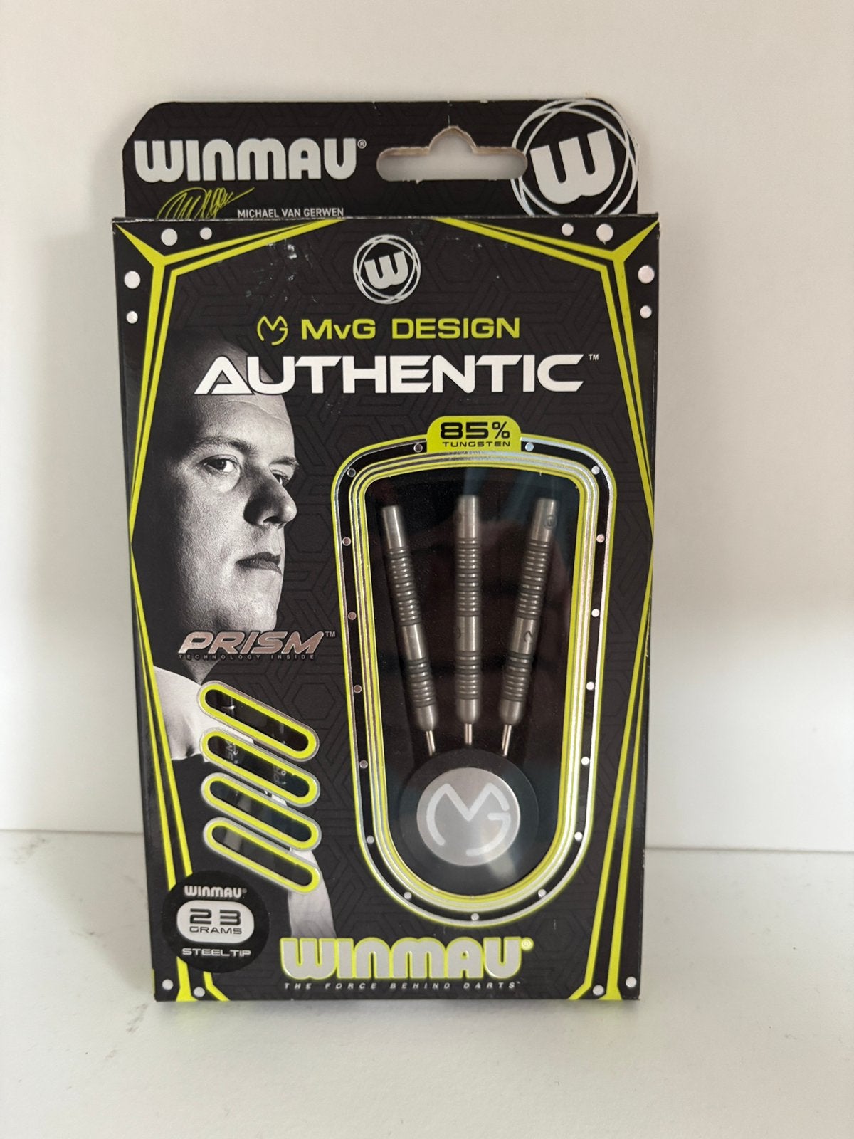 Winmau Michael van Gerwen Authentic Darts - 23 gram Steeltip, Ophalen of Verzenden, Nieuw, Pijlen