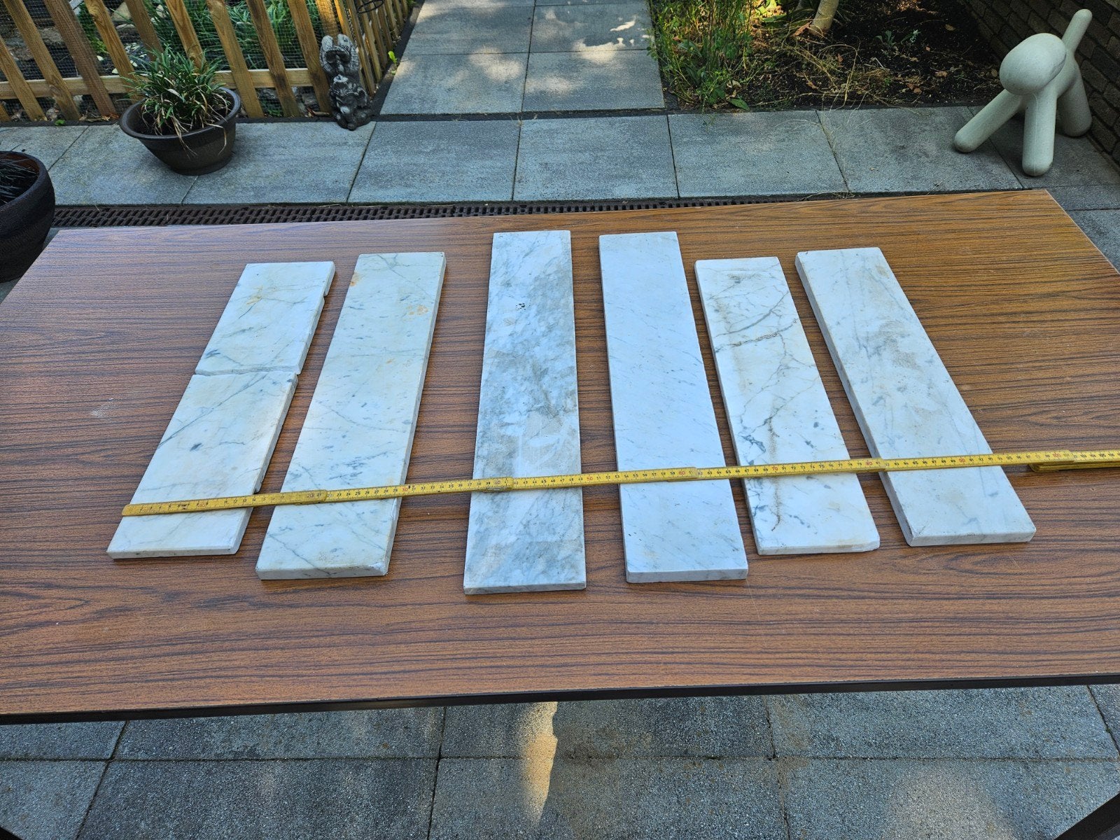Marmeren tegels - diverse afmetingen, Ophalen, Marmer, Minder dan 5 m²