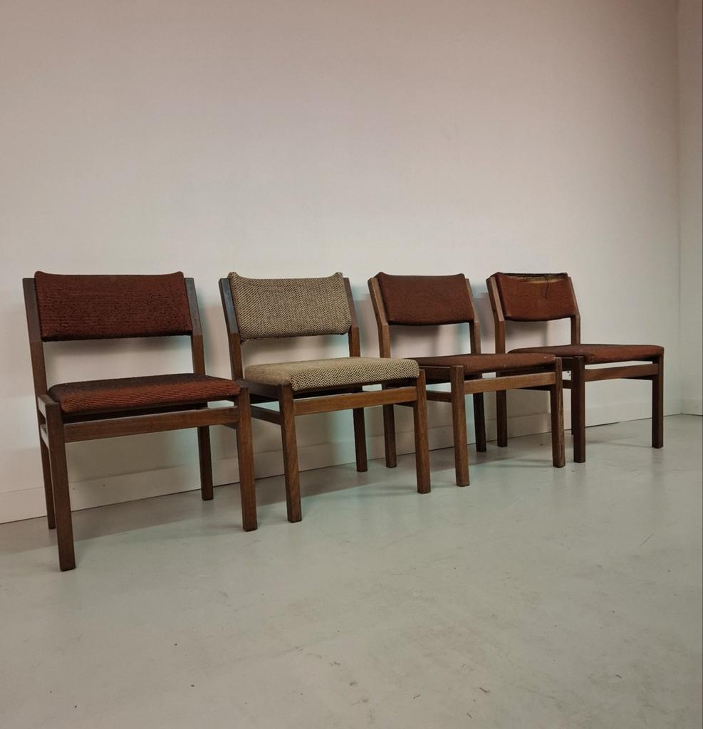 4 x vintage stoelen Pastoe sa07 Cees Braakman project, Ophalen, Gebruikt