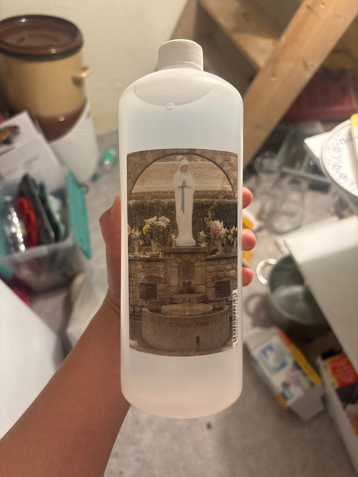 Heilig water uit Banneux - Flesje met Mariabeeld, Antiek en Kunst, Ophalen of Verzenden