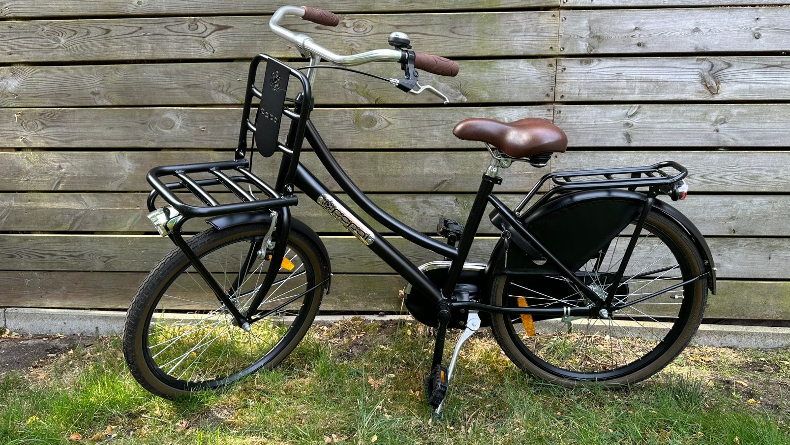 Popal Daily Dutch Basic 22 inch meisjesfiets matzwart, Fietsen en Brommers, Fietsen | Kinderfietsjes, Ophalen, Zo goed als nieuw