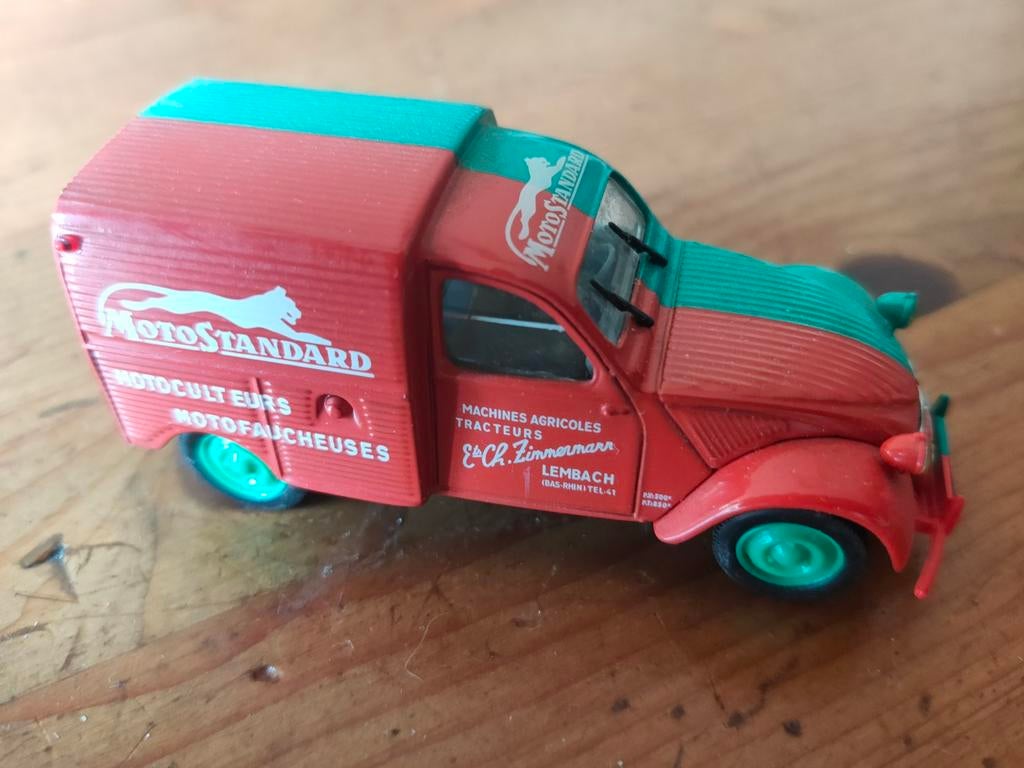 Citroën 2CV Azu 1:43 Norev nr47, Ophalen of Verzenden, Gebruikt, Auto, Norev