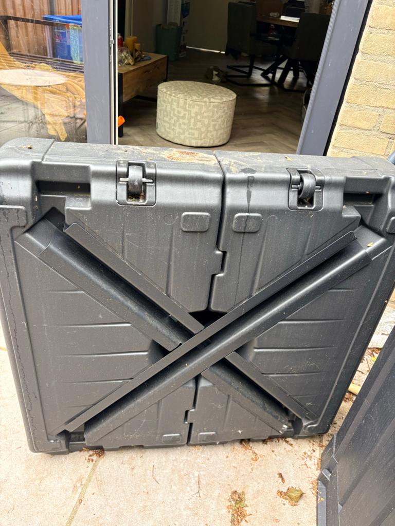 Action Parasolvoet XXL - Zwart, stevig en verrijdbaar, Ophalen, Gebruikt, Minder dan 1 meter, Parasolvoet