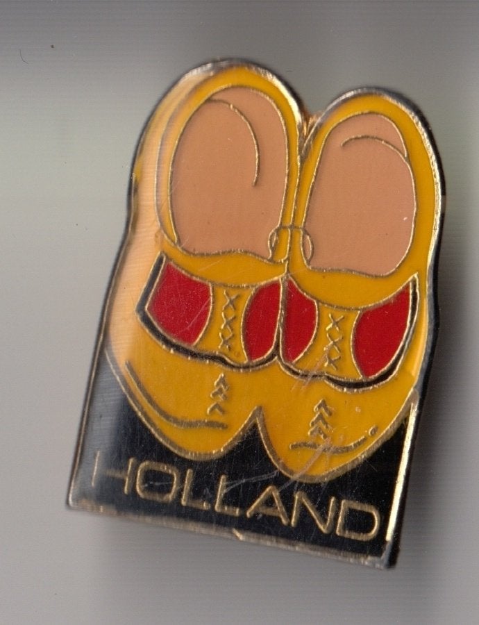 Holland Klompen pin, Verzamelen, Speldjes, Pins en Buttons, Gebruikt, Niet vindbaar, Niet vindbaar, Speldje of Pin