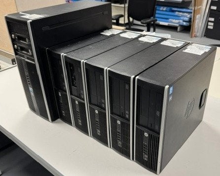 HP PC's, 3x i5-3470, 1x i5-2500, 1x i3-530 zie adv +1 gratis, Ophalen, Gebruikt, HDD, HP PC