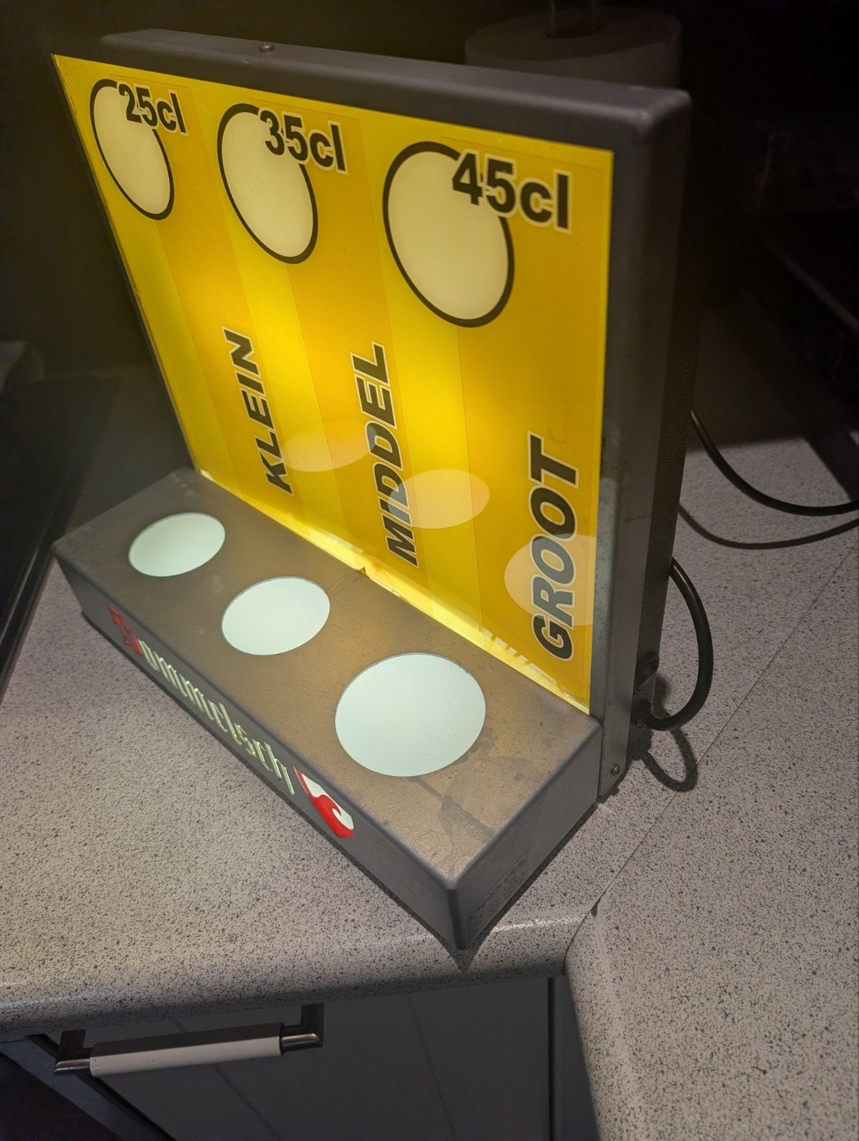 Dommelsch bierlichtbalk, Ophalen, Reclamebord, Plaat of Schild, Overige merken