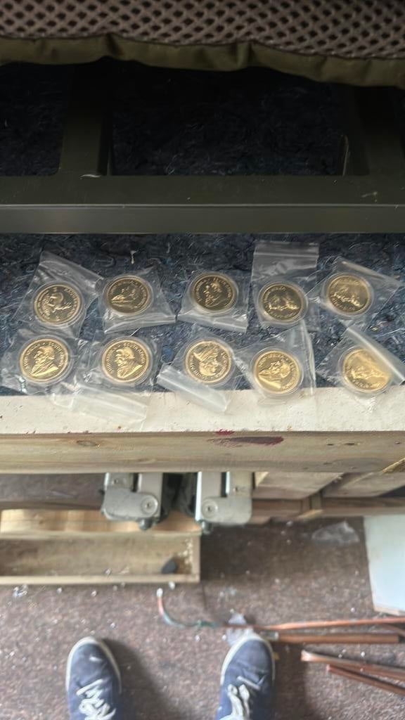 Krugerrands  verguld 10 stuks, Ophalen