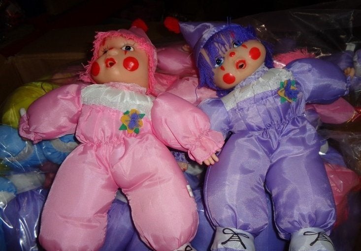 Partij Pierrot pop van ongeveer 40cm groot., ., Nieuw, Ophalen of Verzenden, .