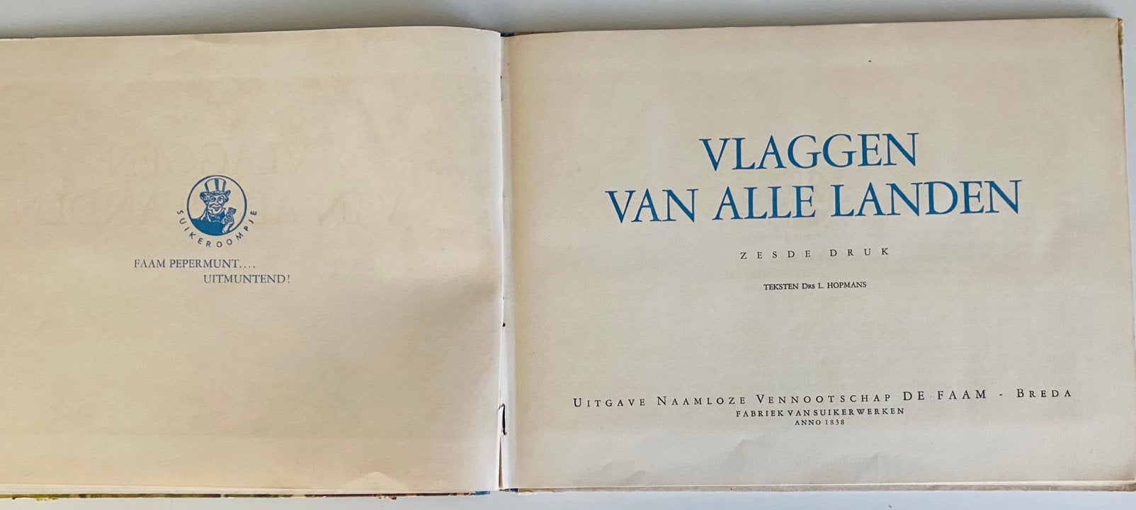 Vintage “Vlaggen van alle Landen” De Faam, Ophalen of Verzenden, Gebruikt