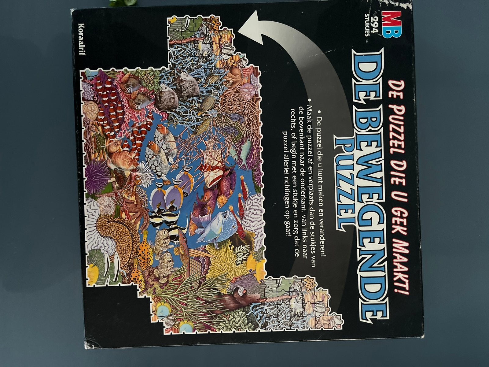 MB De Bewegende Puzzel - Koraalrif (294 stukjes), Ophalen of Verzenden, Minder dan 500 stukjes, Gebruikt, Legpuzzel