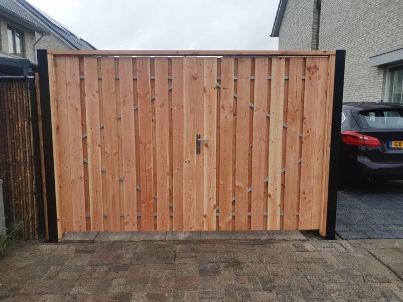 Tuinpoorten op stalen frame in elk gewenste maat uit voorraa, Tuin en Terras, Schuttingen, 1 tot 2 meter, Minder dan 3 meter, Ophalen of Verzenden