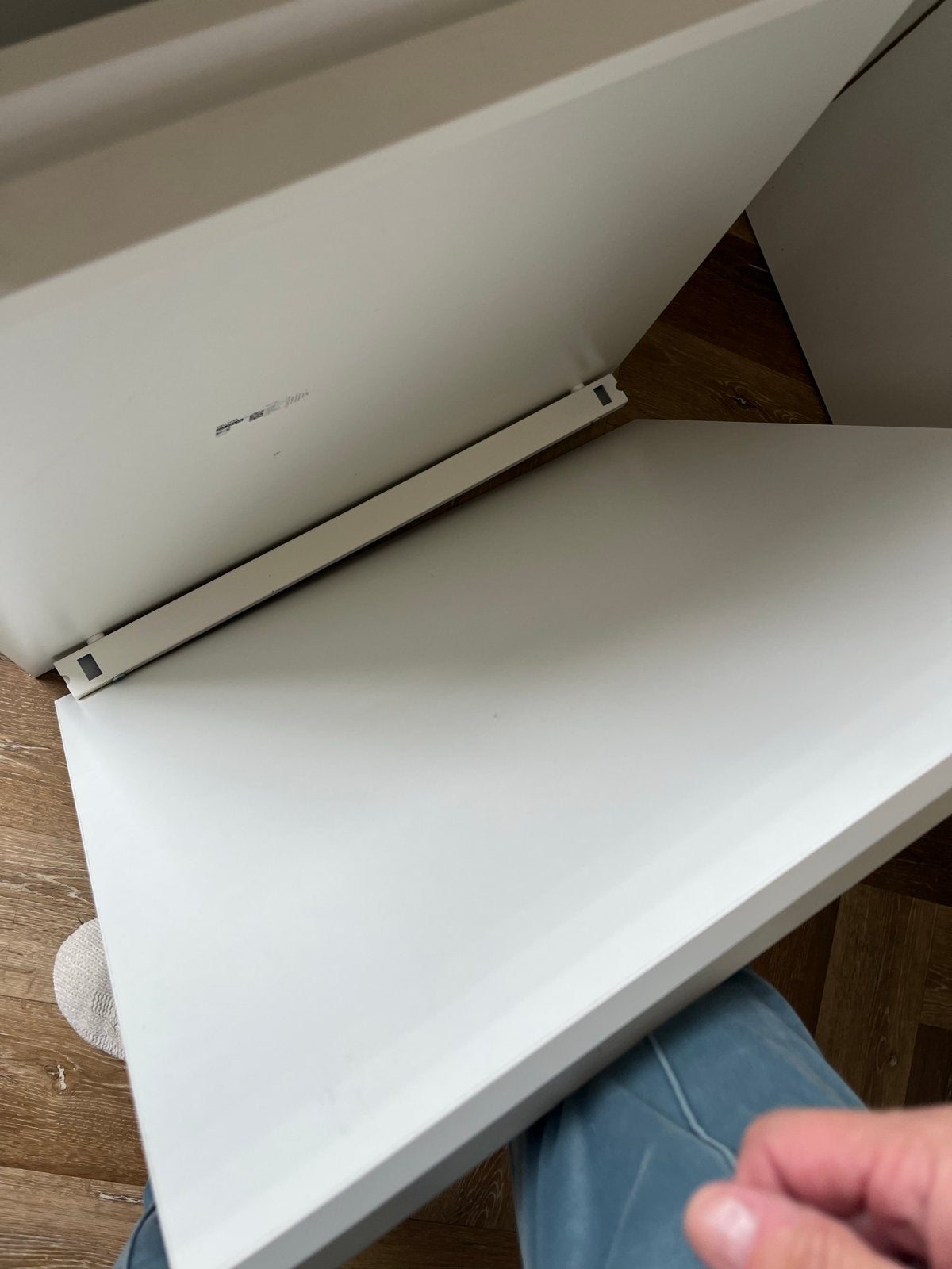 Twee IKEA Melltorp tafels - Wit, 75x75 cm, Gebruikt, Vierkant, Tot twee personen, Metaal