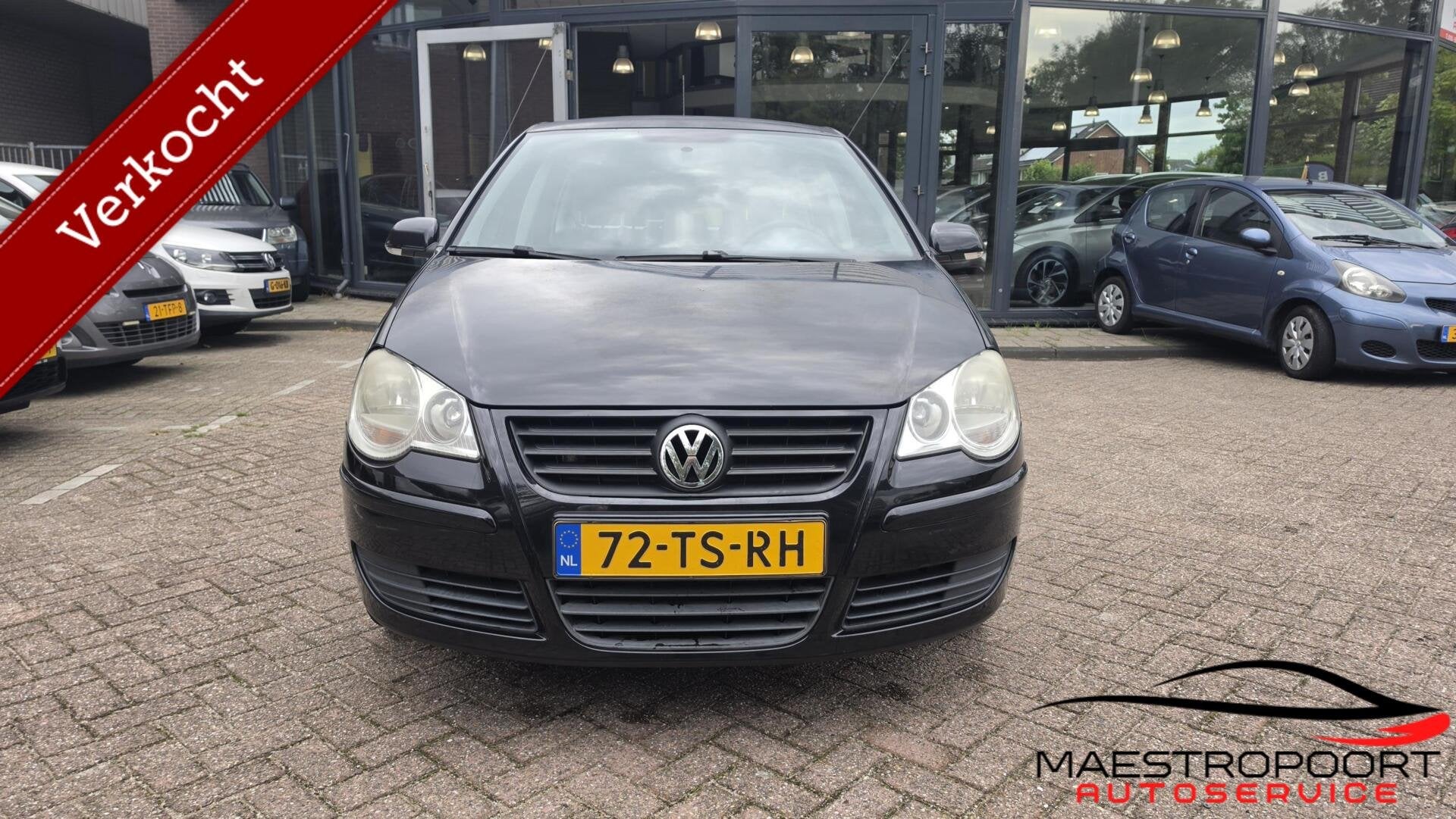 Volkswagen Polo 1.2 Optive 5-deurs | Zwart | NAP | Airco | J, Voorwielaandrijving, 989 kg, Elektrische ramen, 1198 cc