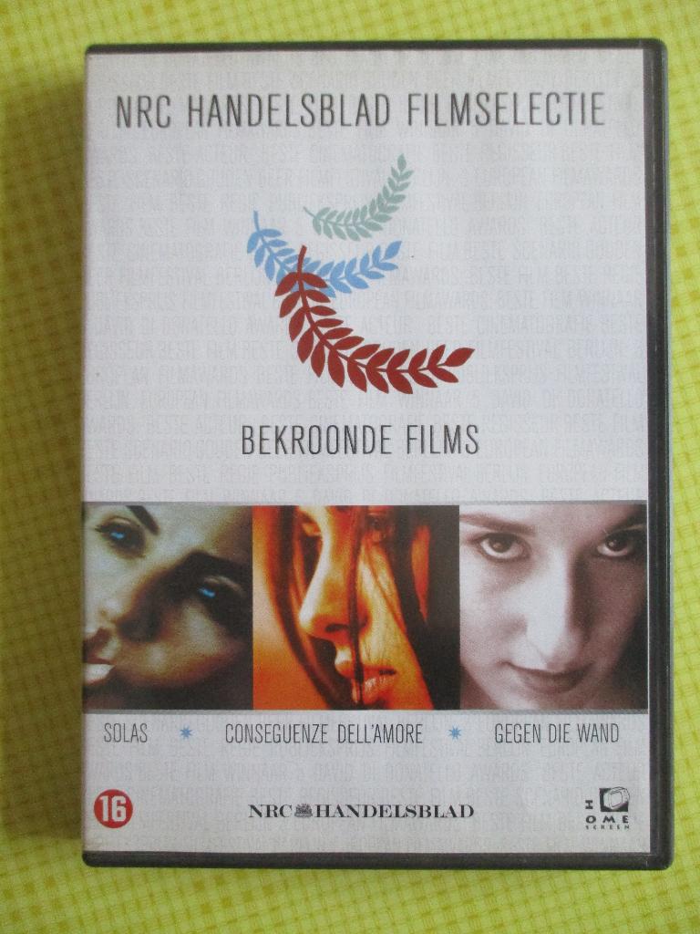 Solas/Conseguenze dell'amore/Gegen die wand - 3 DVD BOX NRC, Vanaf 16 jaar, Ophalen of Verzenden, Zo goed als nieuw, Overige gebieden