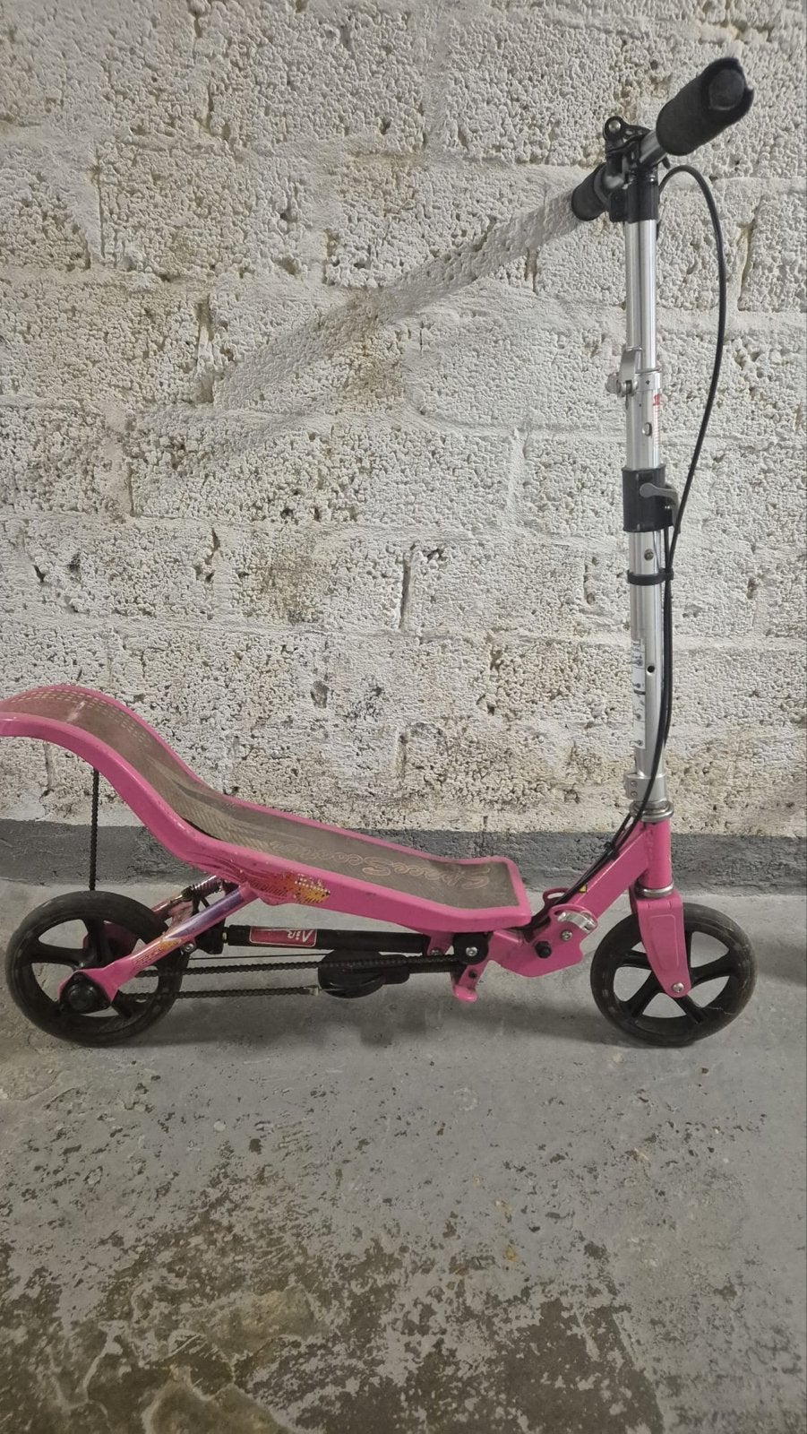 Roze step met zitje - Gebruikt, Ophalen, Gebruikt, Gewone step