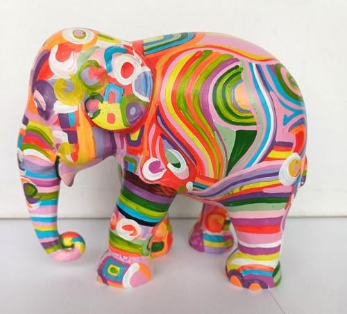 Elephant Parade olifant kleurig beeld 15cm hoog, Verzamelen, Ophalen of Verzenden, Zo goed als nieuw, Dier