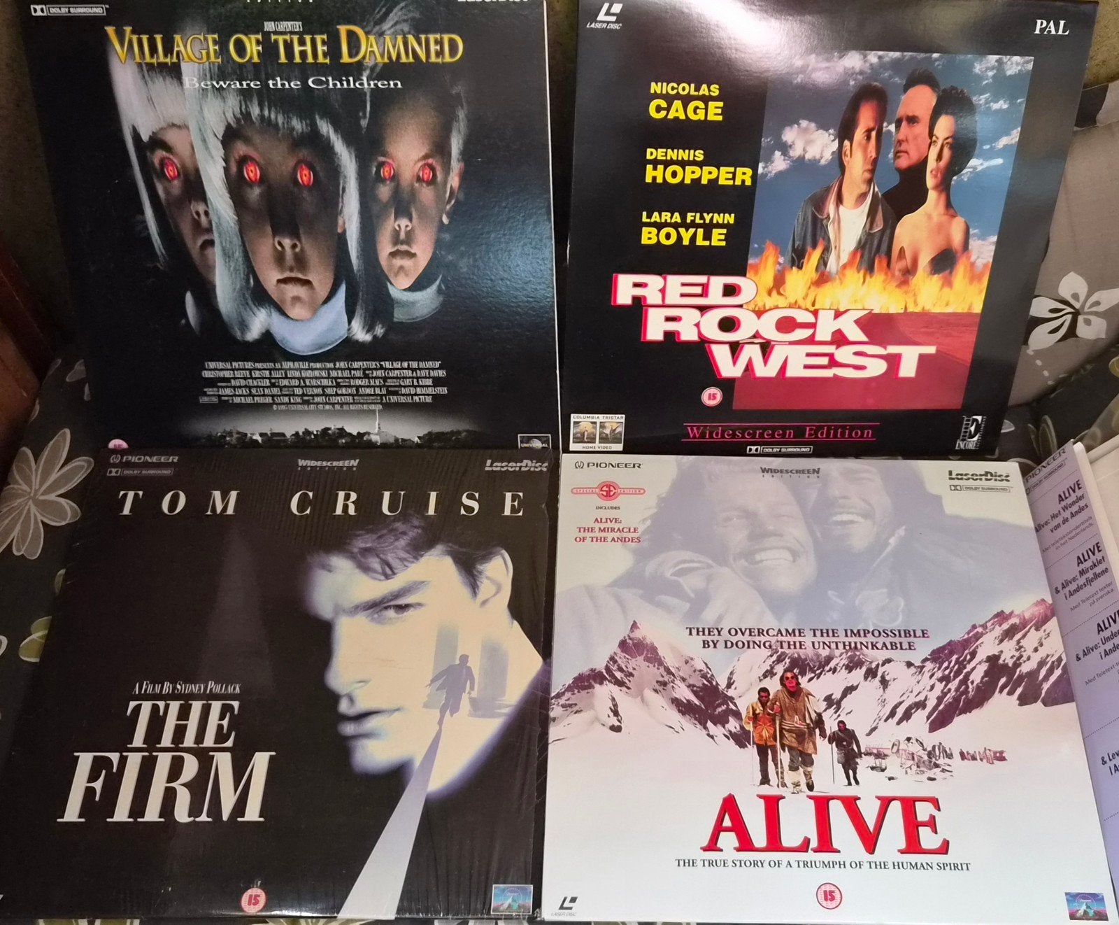4 PAL Laserdiscs., Alle leeftijden, Ophalen of Verzenden, Zo goed als nieuw, Engels
