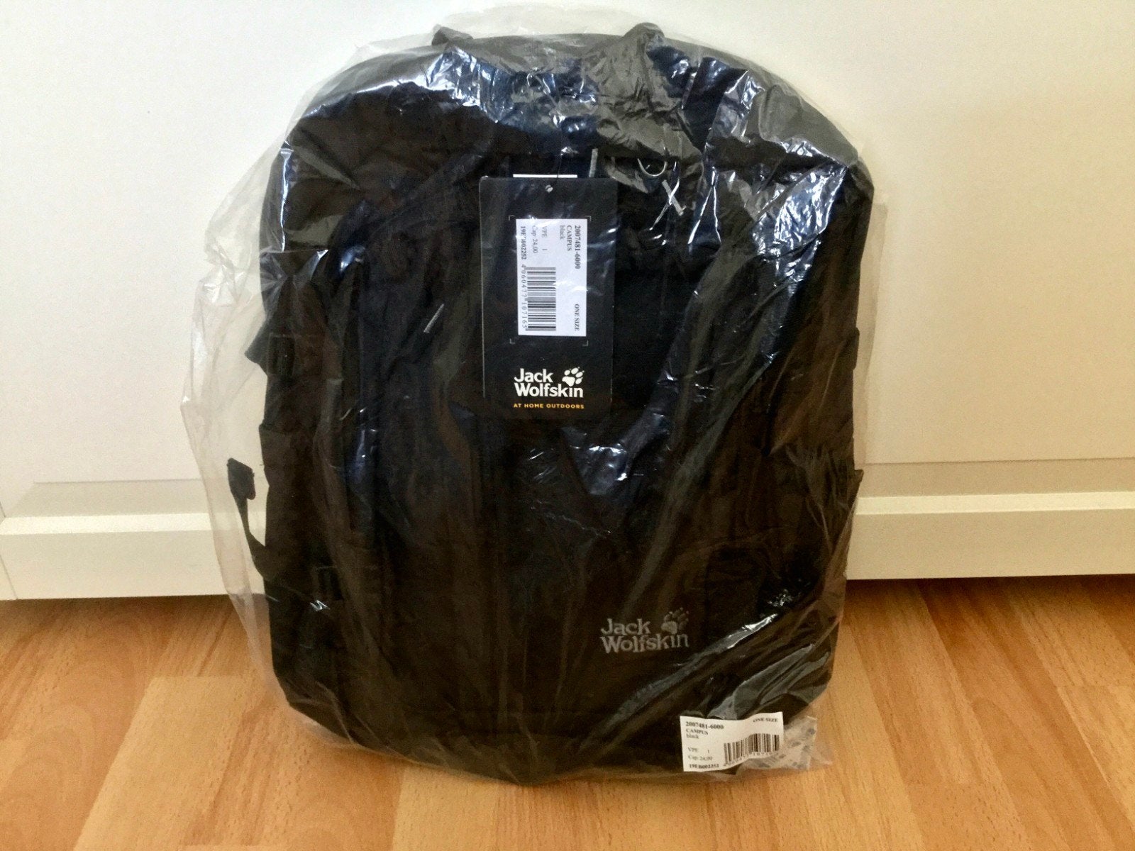 Nieuwe Jack Wolfskin Campus Rugzak Zwart - One Size, Ophalen, Nieuw, Overige merken